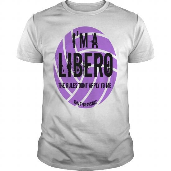 Im a libero volleybragswag volleyball sayings tshirt