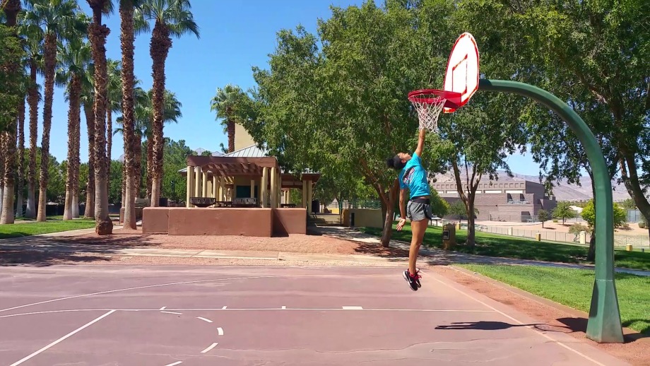 Sophia Ewalefo reaches her volleyball goal of touching ten feet.