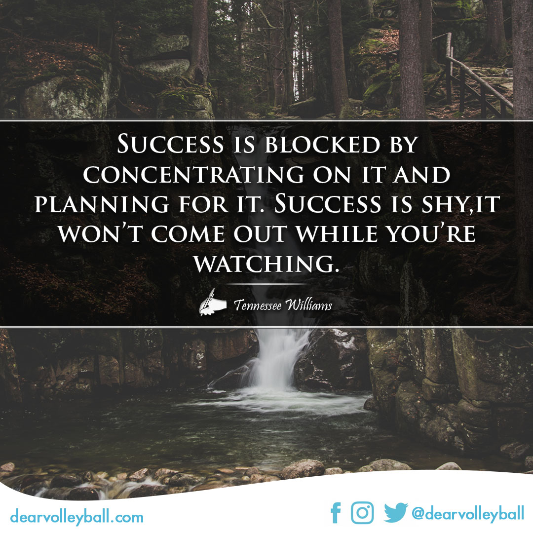 I've created a collection of 55 motivational quotes for volleyball players about Success on DearVolleyball.com
