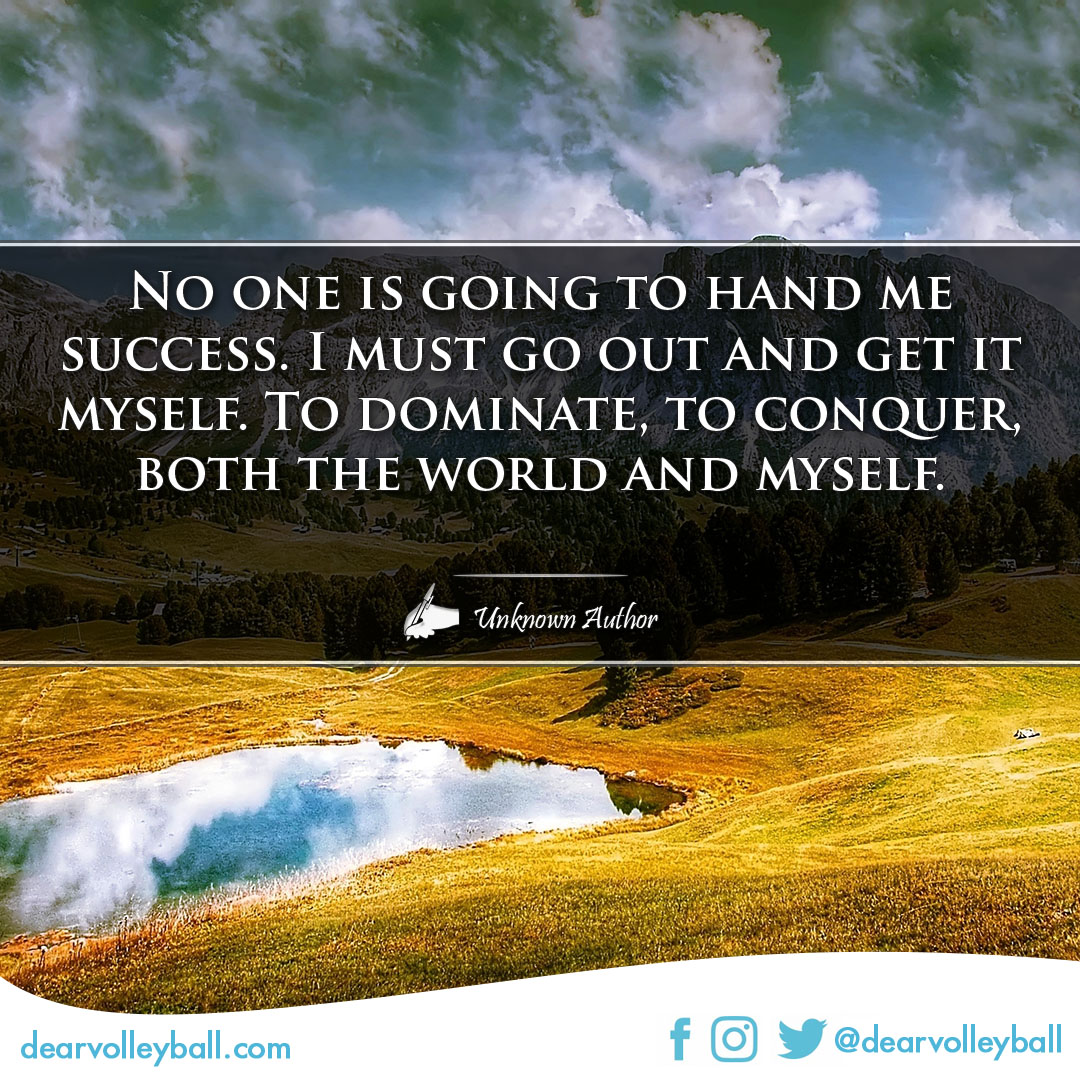 I've created a collection of 55 motivational quotes for volleyball players about Success on DearVolleyball.com