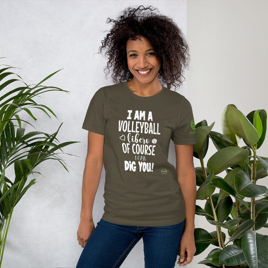 I Am A Volleyball Libero               Of Course I Can Dig You

Libero Volleyball Shirt Sayings by Volleybragswag