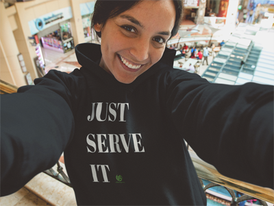 Just Serve it and other volleyball and other volleyball t shirt ideas by Volleybragswag