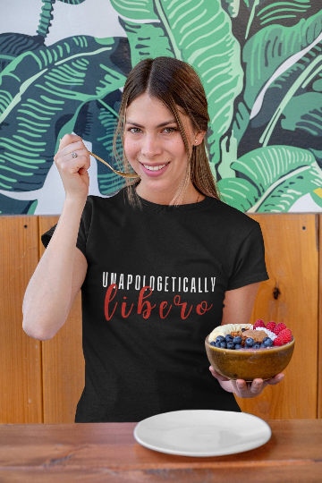 Unapologetically Libero Cute Volleyball Shirts, Volleyball Libero Shirts, Volleyball Gift For Teenage Girl, Volleyball Tshirt Designs