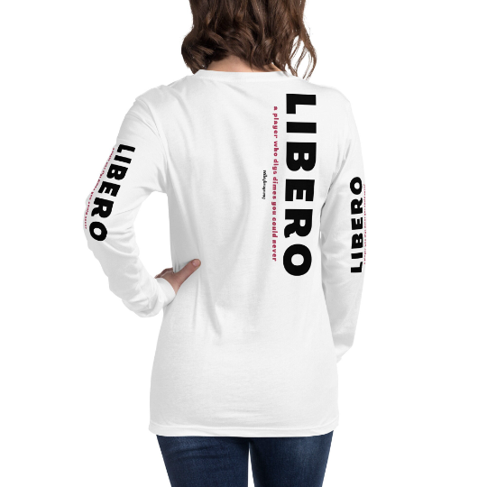 Libero Long Sleeve Shirts For Volleyball Lovers make Great Gifts For Volleyball Players. Shop Volleybragswag on ETSY.