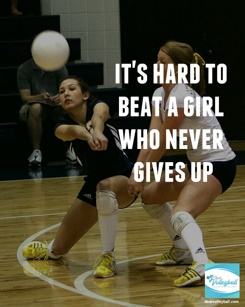 An Inspirational Volleyball Quote With 33 Pictures of Strong Girls