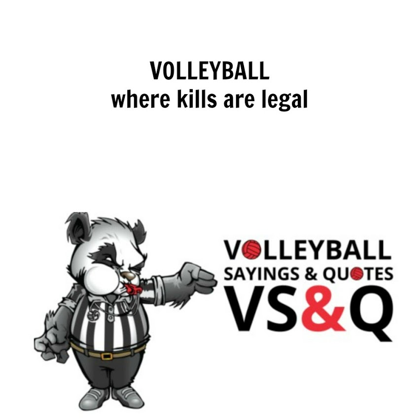 Volleyball Quotes and Sayings - volleyball kills are legal